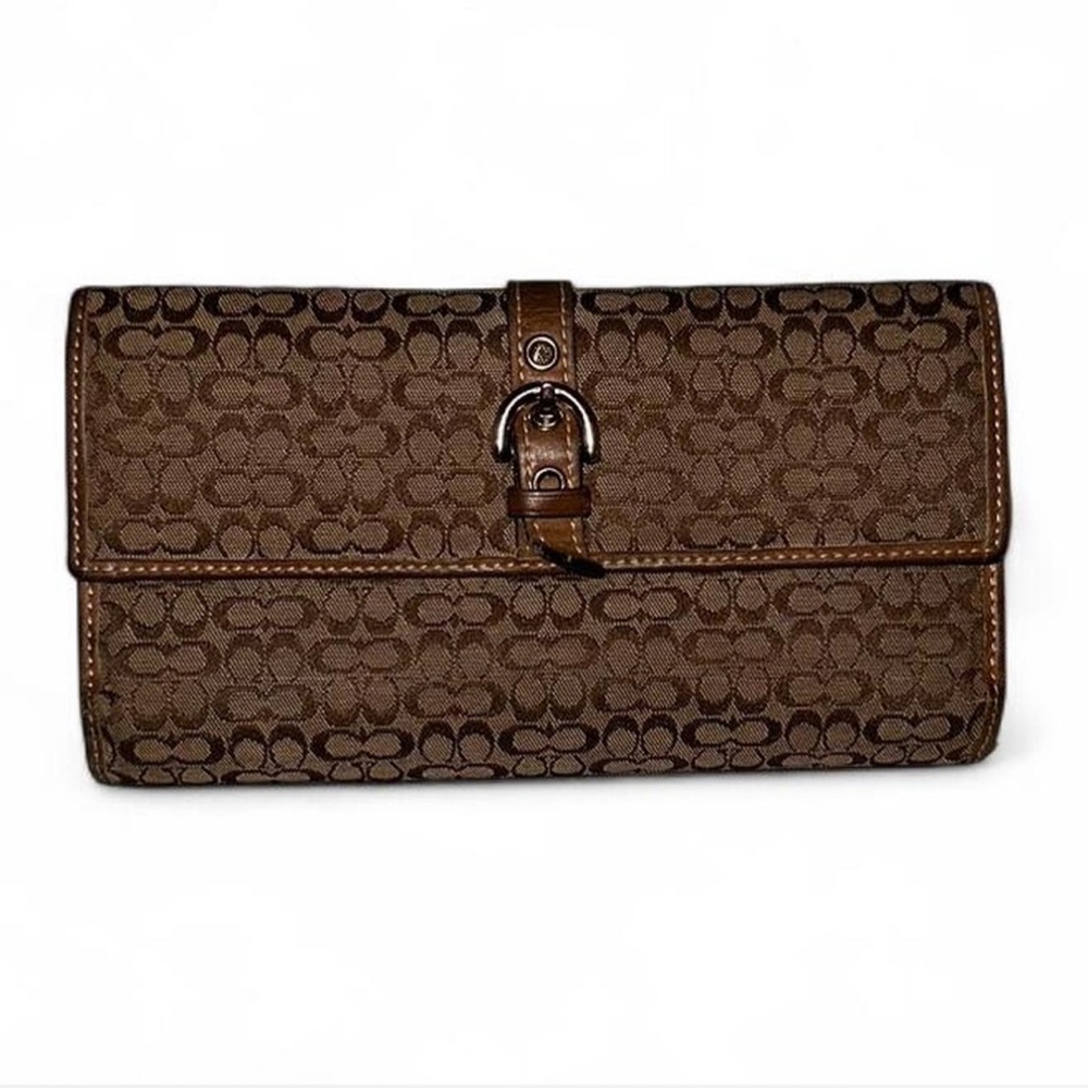 Vintage Coach Soho mini signature jacquard wallet